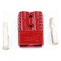 Φις συσσωρευτή ανυψωτικού μηχανήματος Αρσενικό / θηλυκό 24Volt 120AH, Κόκκινο