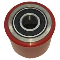 PU Double loading wheel Ø70*60mm with bearing